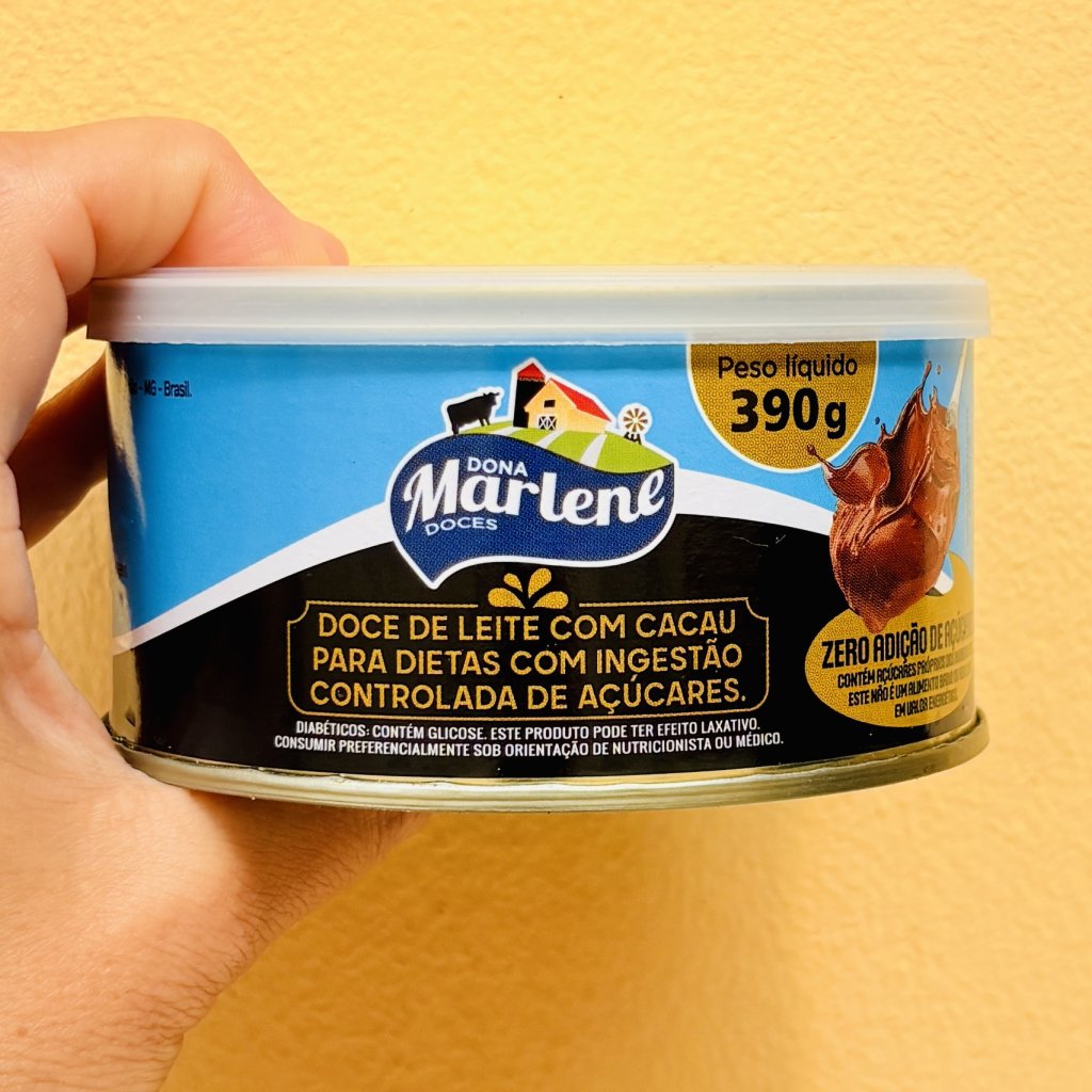Doce de leite com Cacau zero açúcar 