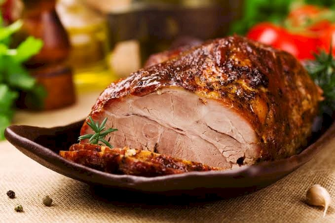 Picanha Suína Defumada prontinha para comer