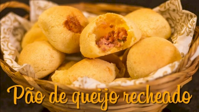 Pão de  Queijo Recheado com Calabresa