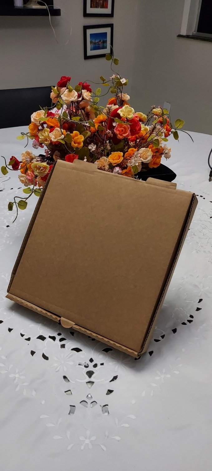 CAIXA PIZZA QUADRADA (PZ123)  25X25X4,5cm  SEM LOGO