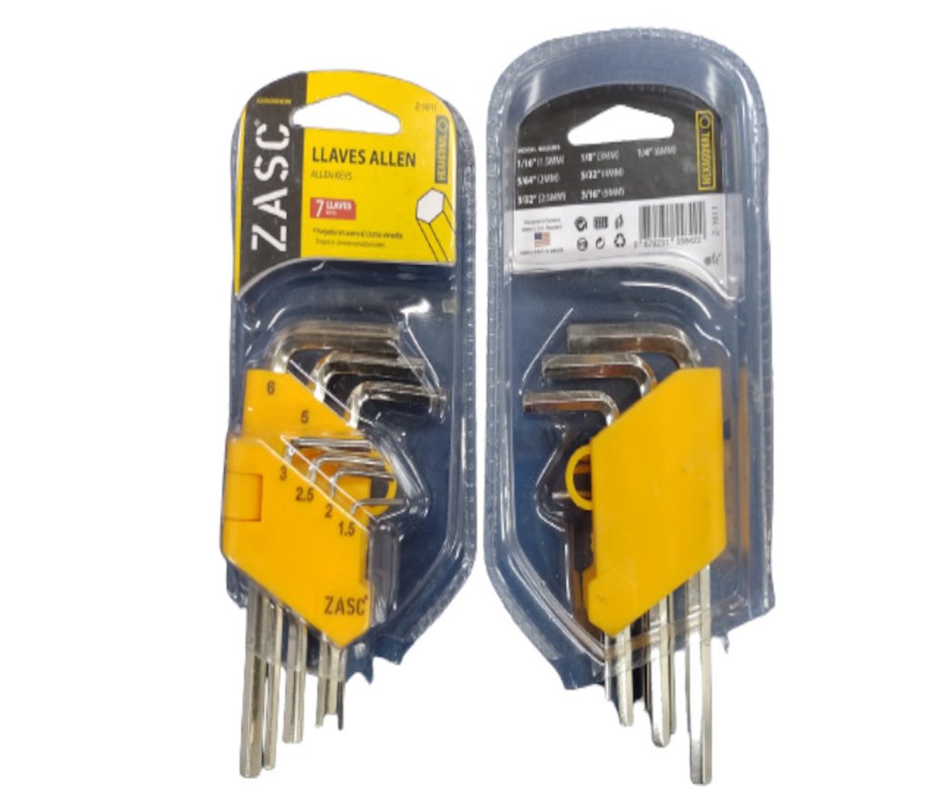 Chave L Allen C/07pcs Zasc Z-1011