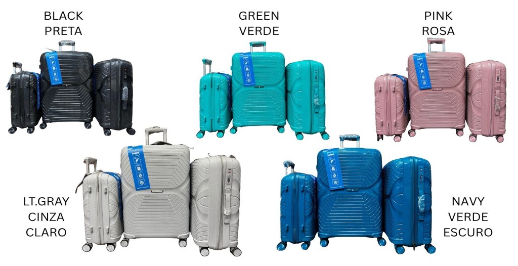 Kit Mala C/3pcs - Polipropileno - 10kg, 23kg M & G - CR2 CR-04