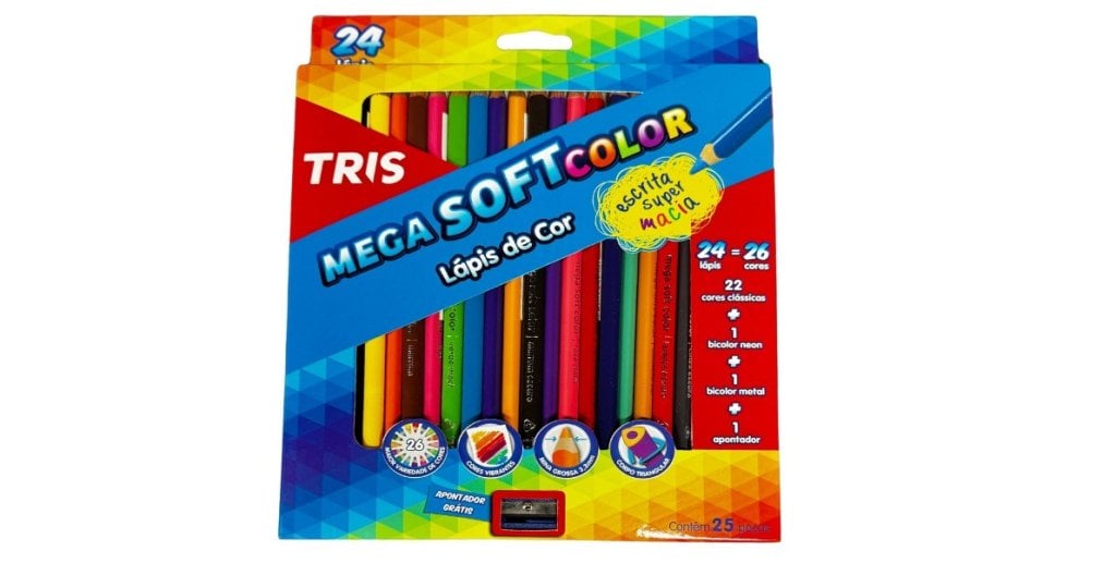 Lapis Cor Tris Mega Soft Color Cx C/24