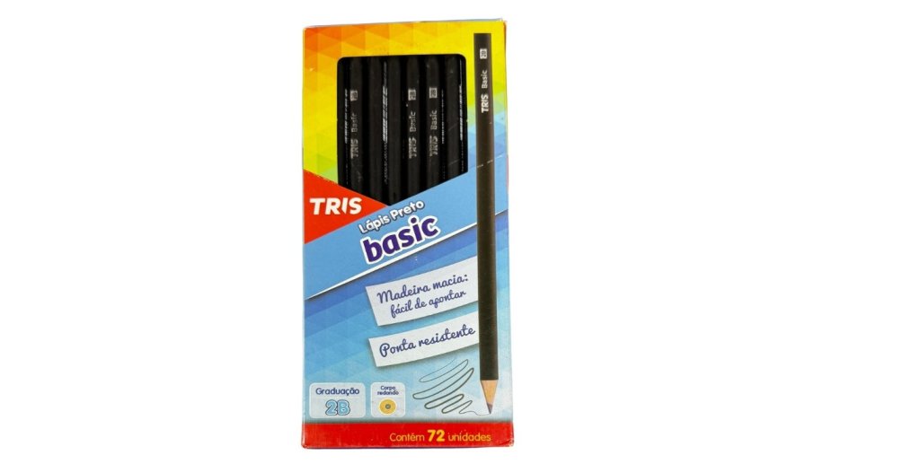 Lapis Tris Basic 2b Cx C/72pcs Redondo Preto