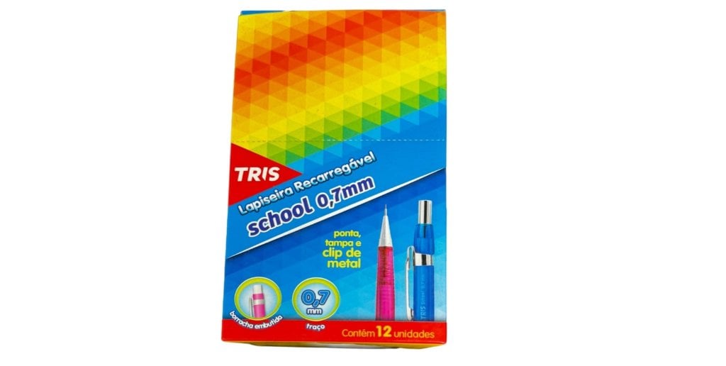 Lapiseira Tris School 0.7mm Cx C/12pcs