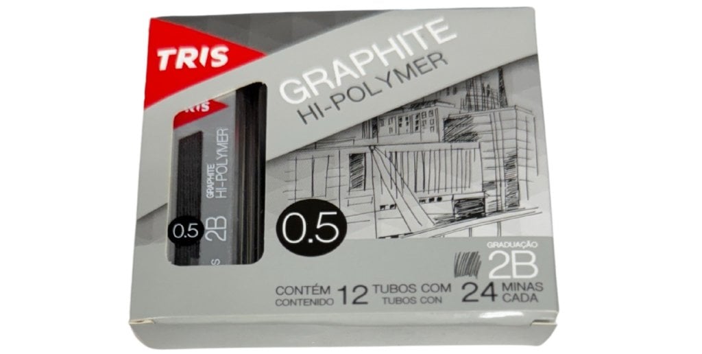 Grafite Hi Polymer Tris Graphite 0.5mm 2b Cx C/12