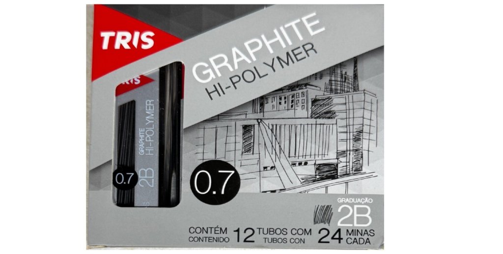 Grafite Hi Polymer Tris Graphite 0.7mm 2b Cx C/12