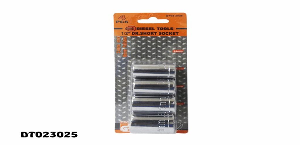 SOQUETE C/04 PCS, DISEL TOOL  -  DT023025