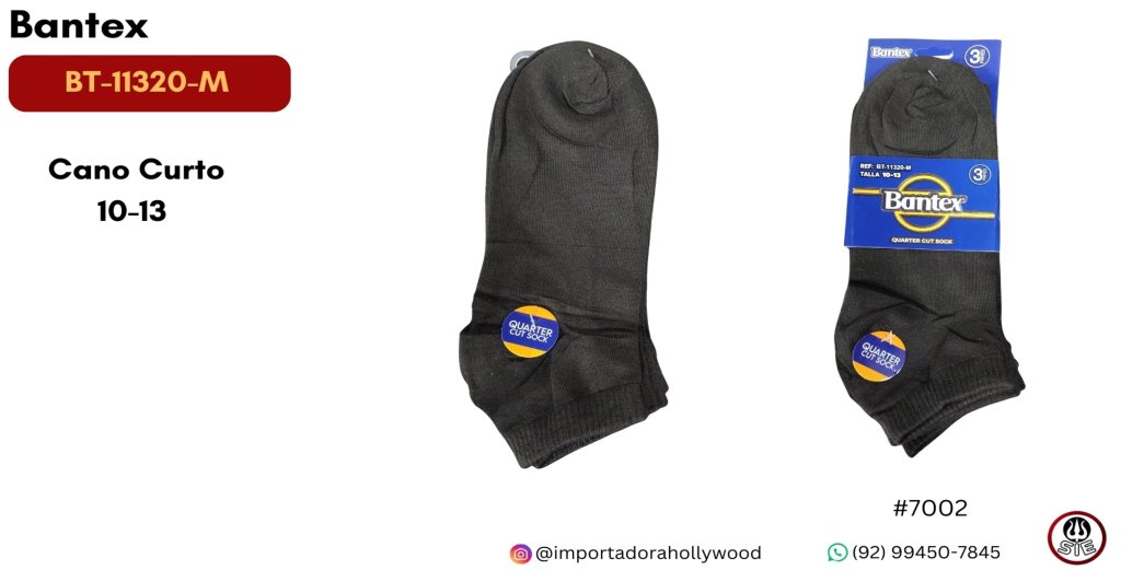 MEIA MASC.ADULTO MARCA BANTEX - BT-11320-M