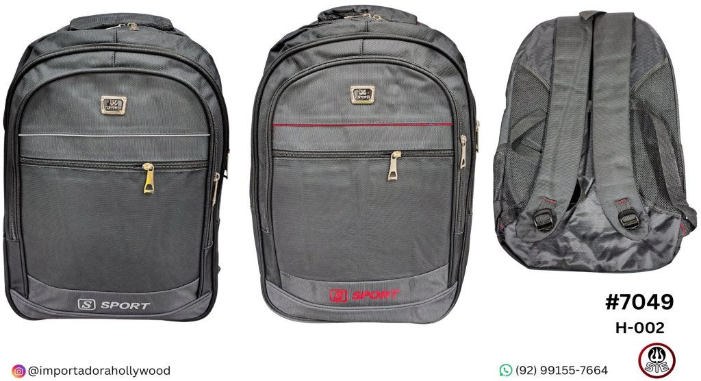 MOCHILA JLM POWER  -  H-002         55X35X16.5CM