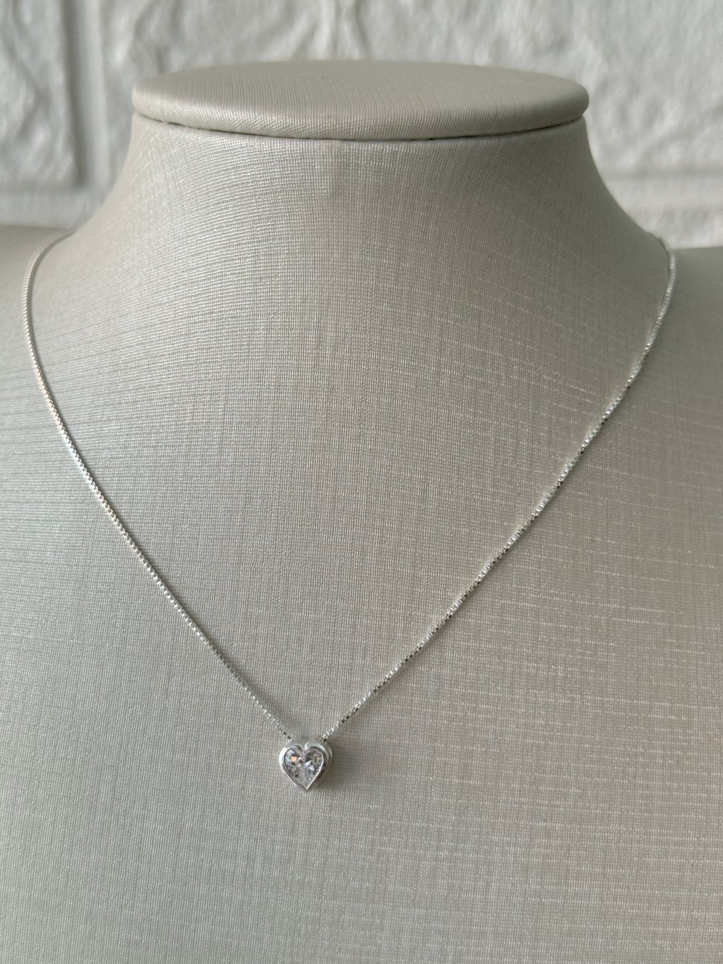 COLAR PONTO LUZ CORAÇÃO 45CM