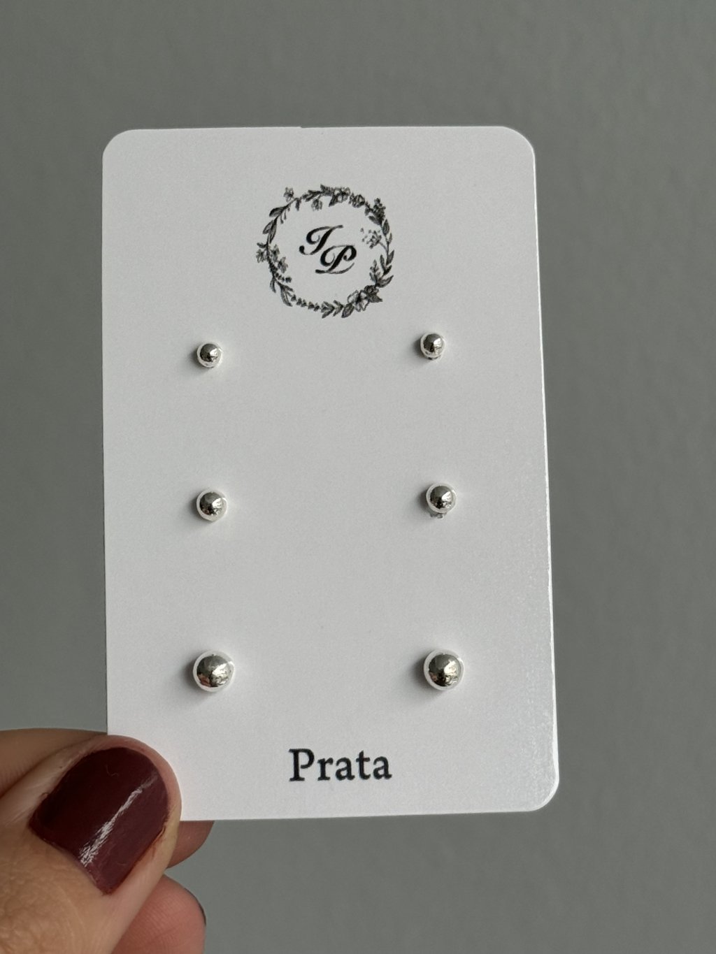 TRIO BRINCOS BOLINHAS 