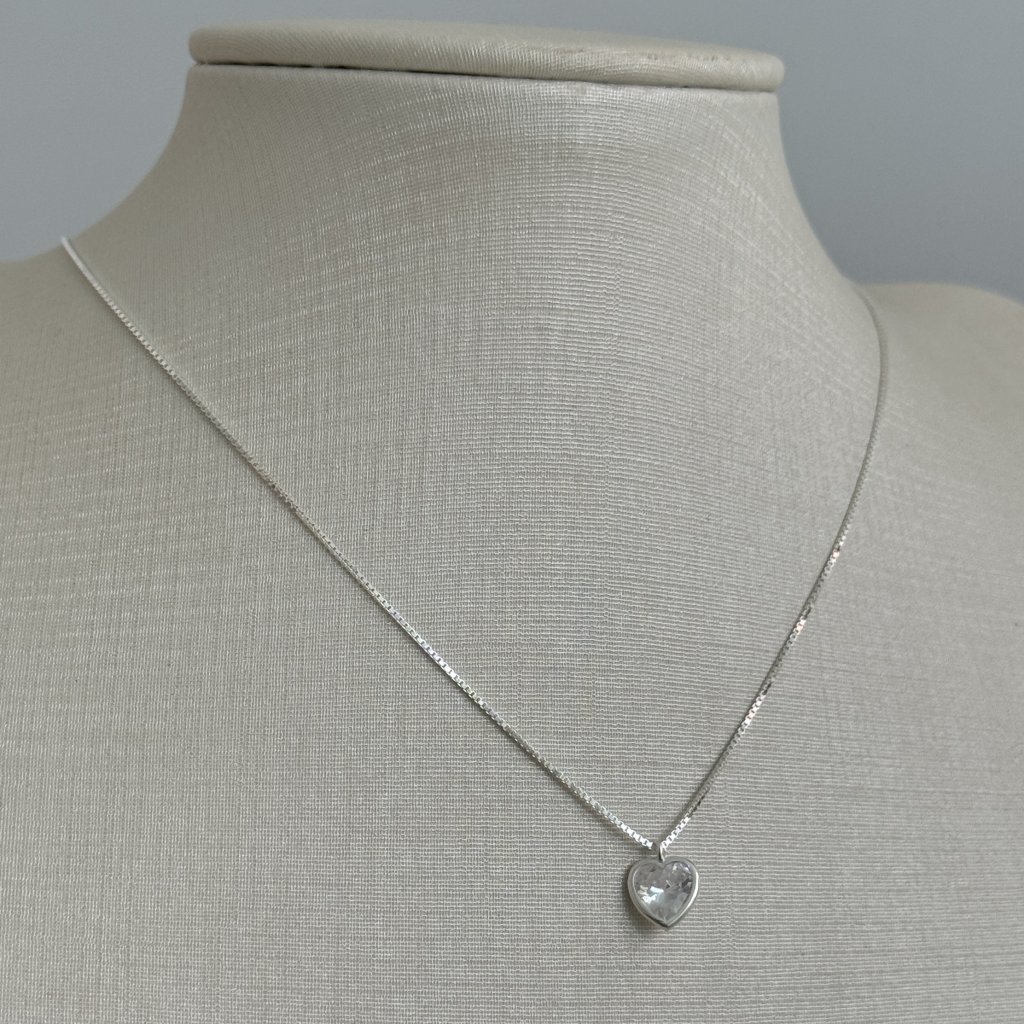 COLAR PONTO LUZ CORAÇÃO 40CM 