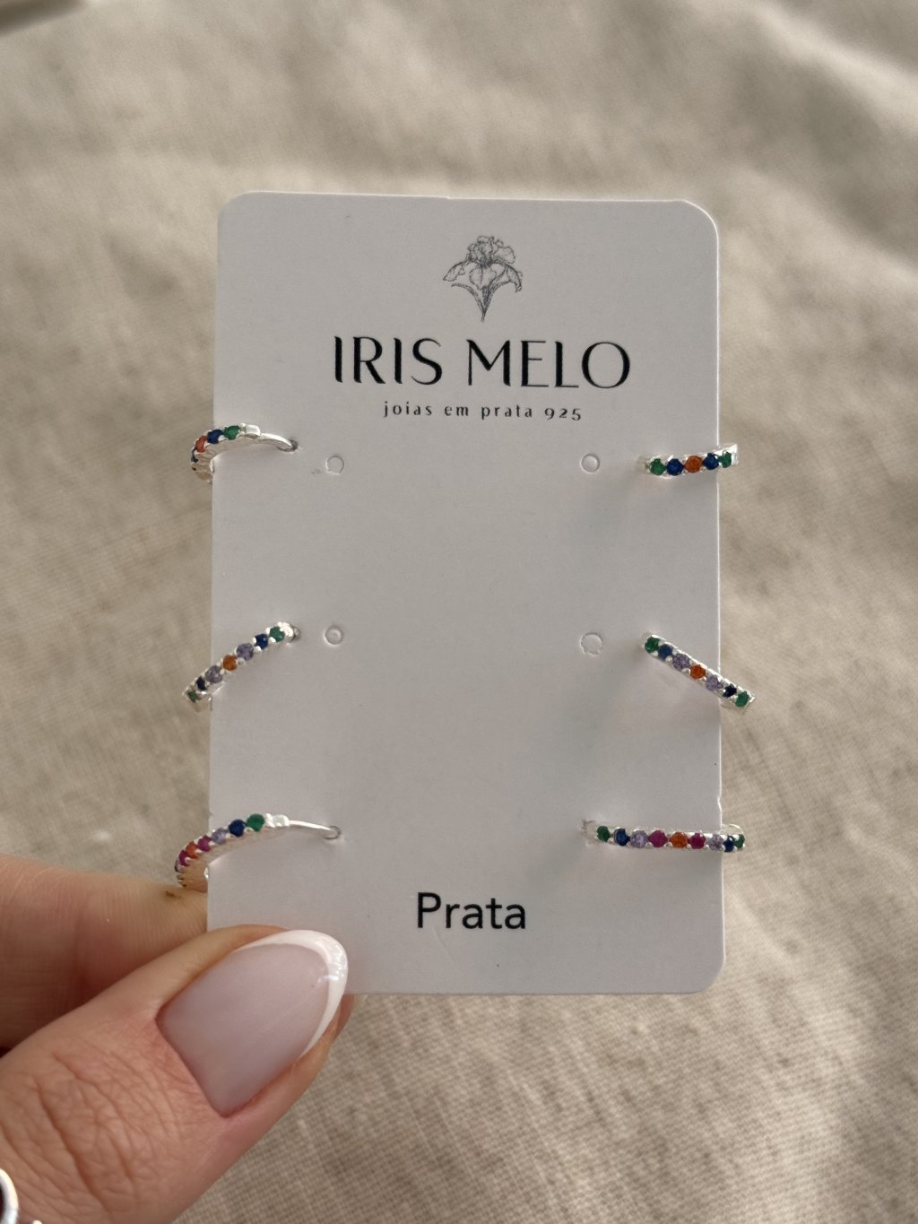 TRIO ARGOLAS CRAVEJADAS COLOR CLICK 