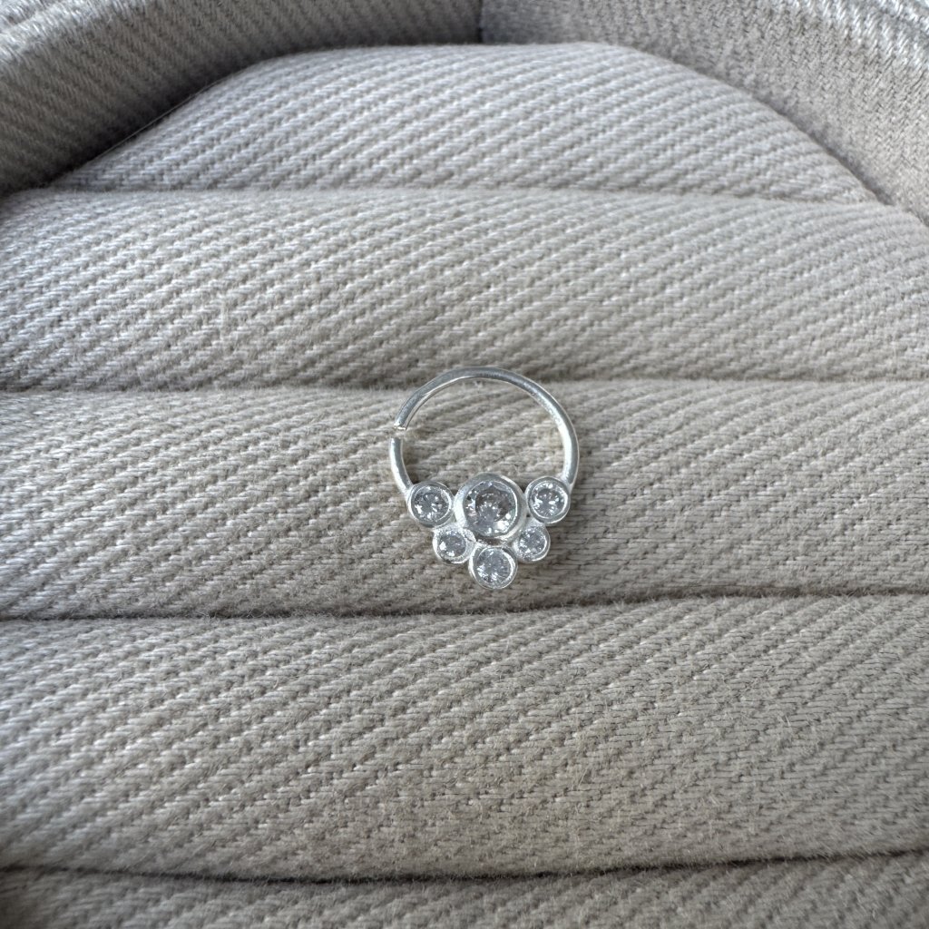 PIERCING ARGOLA PEDRAS 1,1CM