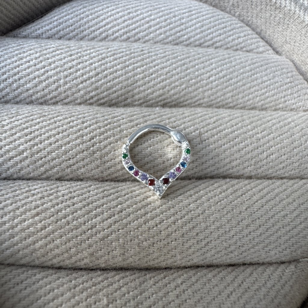 PIERCING ARGOLA PEDRAS COLOR CLICK 1,1CM