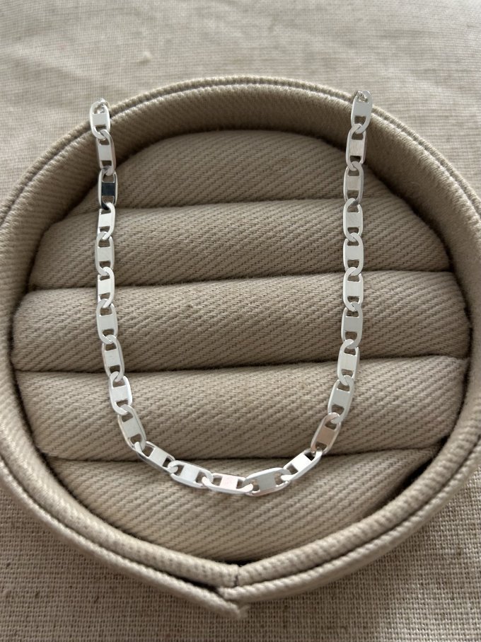 PULSEIRA MASCULINA PIASTRINE 3,5MM 20,5CM