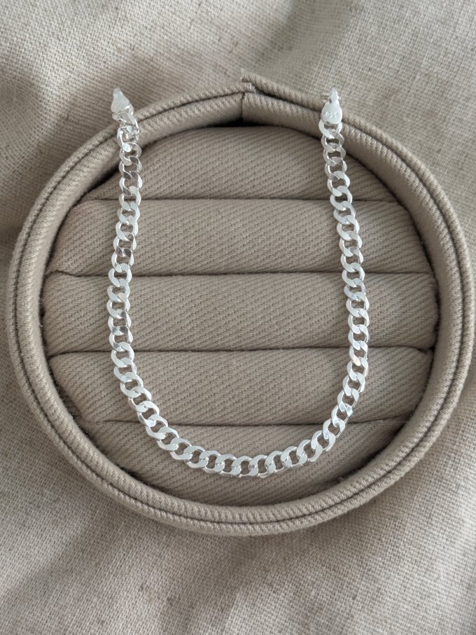 PULSEIRA MASCULINA GROUMET 4,5MM 20CM 