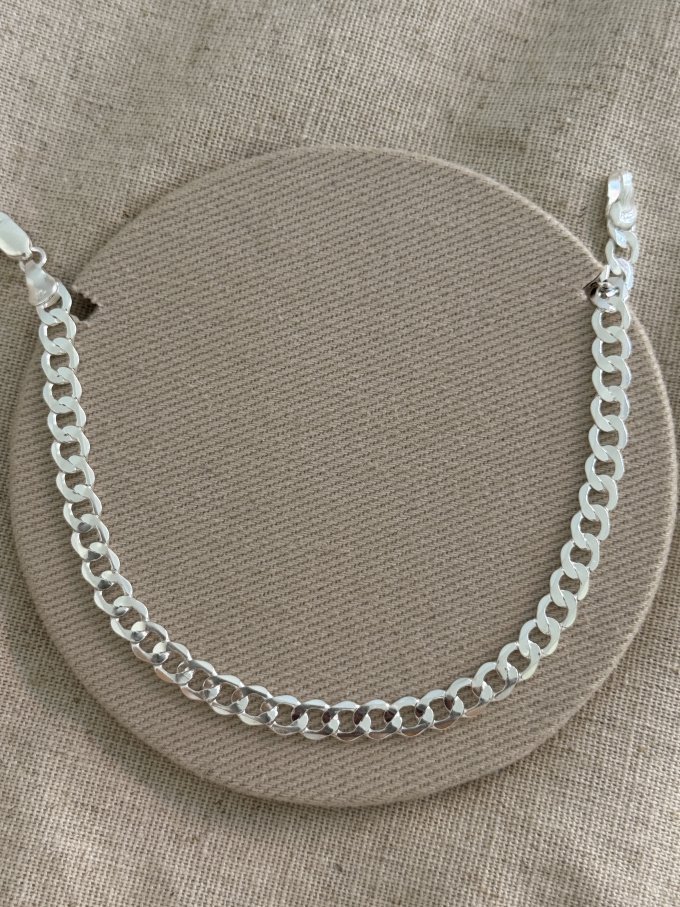 PULSEIRA MASCULINA GROUMET 5,5MM 21,5CM