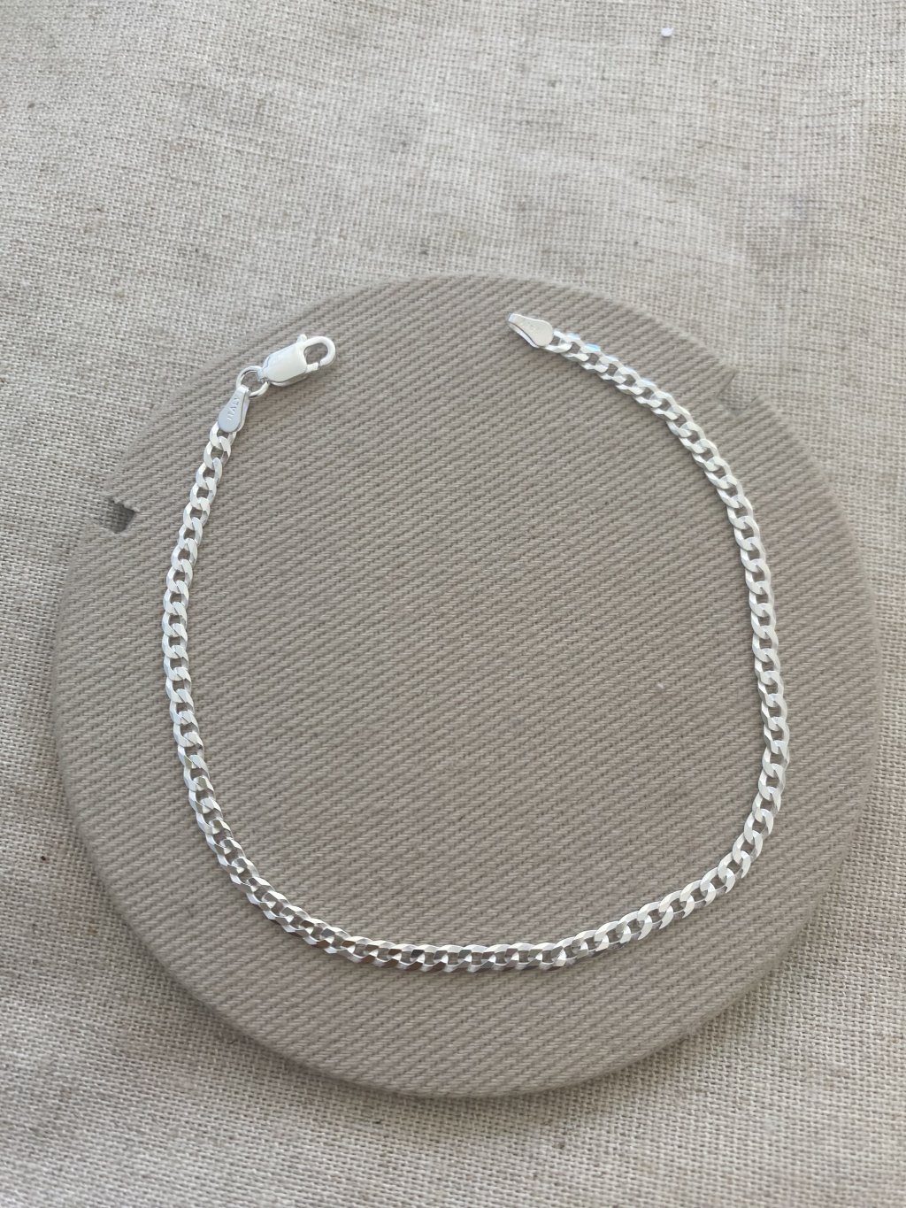 PULSEIRA MASCULINA GROUMET 3mm 21CM