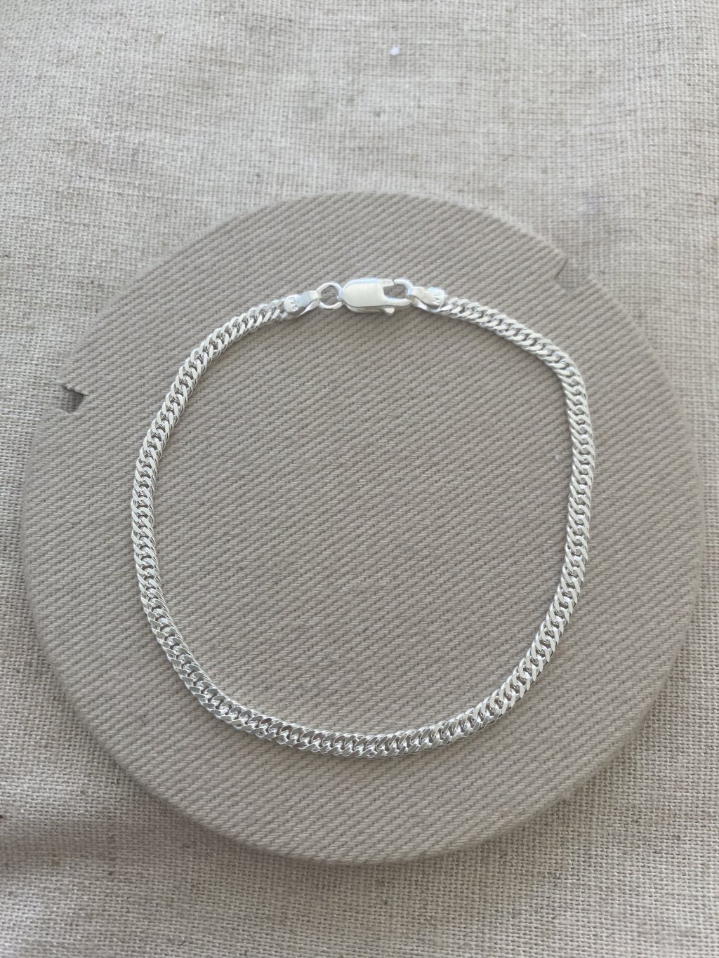 PULSEIRA MASCULINA GROUMET DUPLO 3mm 20CM