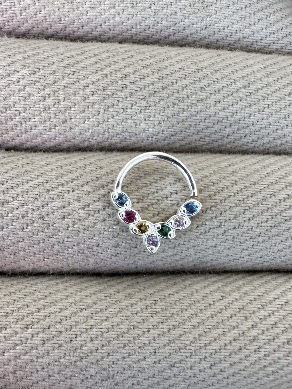 PIERCING PEDRAS COLOR 1CM