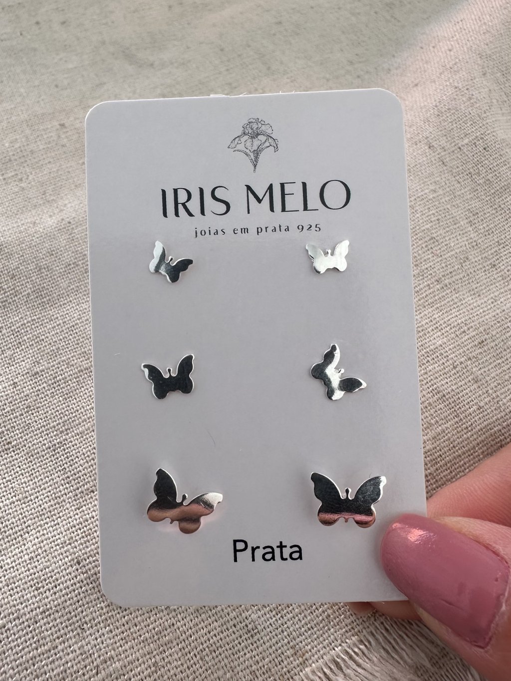 TRIO BRINCOS BORBOLETAS 