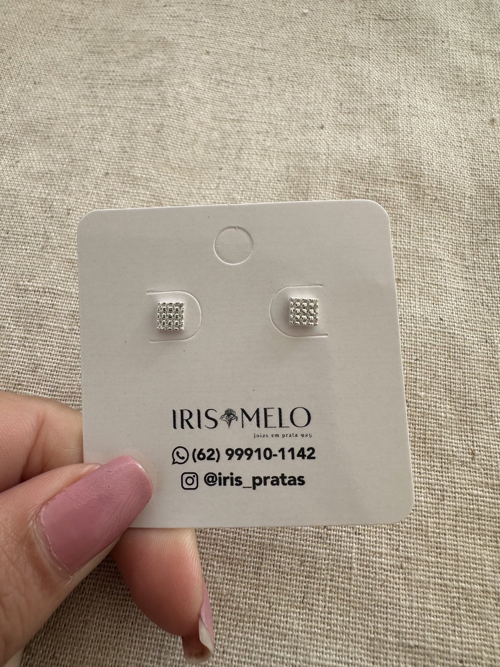 BRINCO BABY QUADRADO PEDRAS 