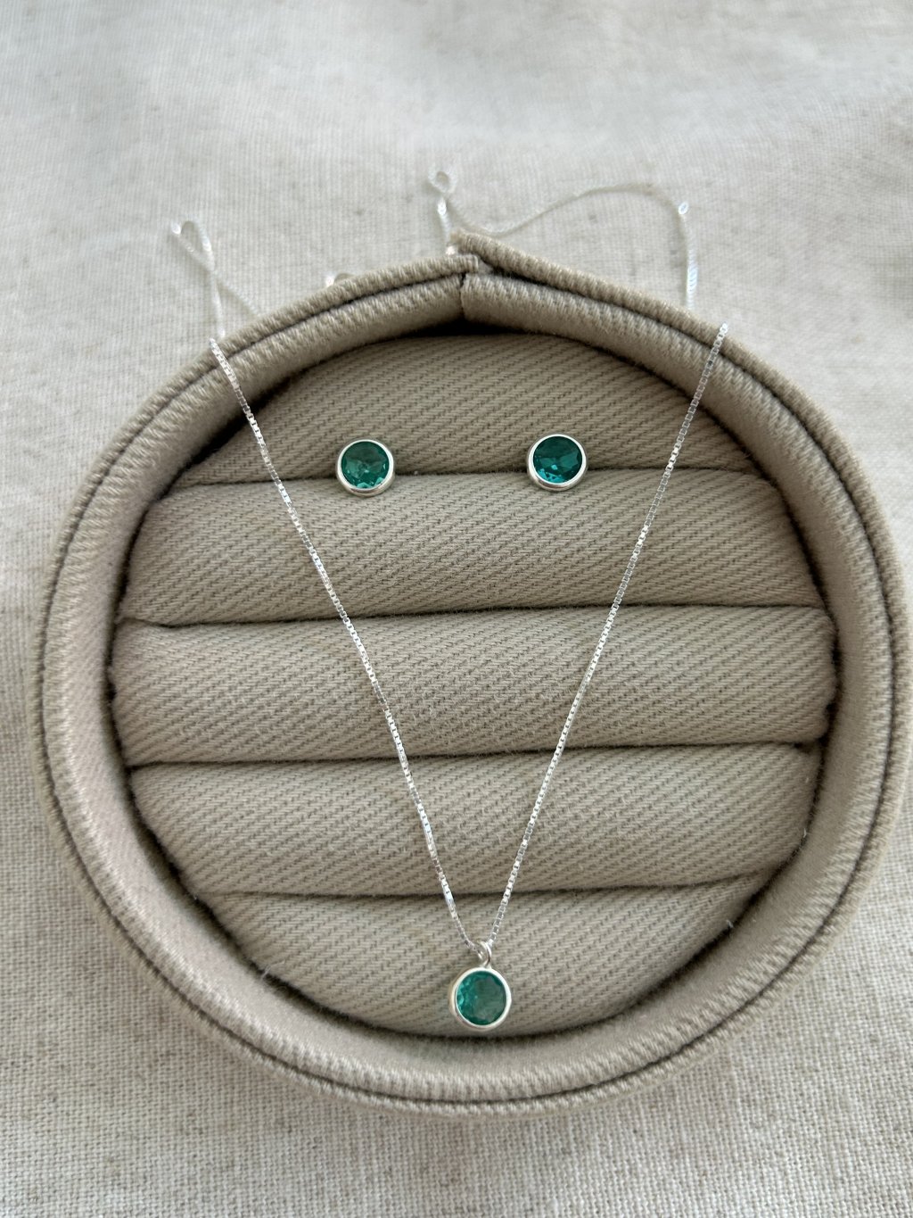 CONJUNTO PEDRA VERDE 45CM