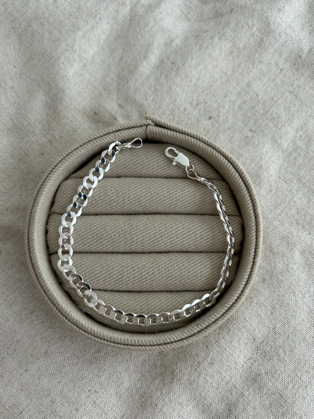 PULSEIRA MASCULINA GROUMET 5,7MM 20CM