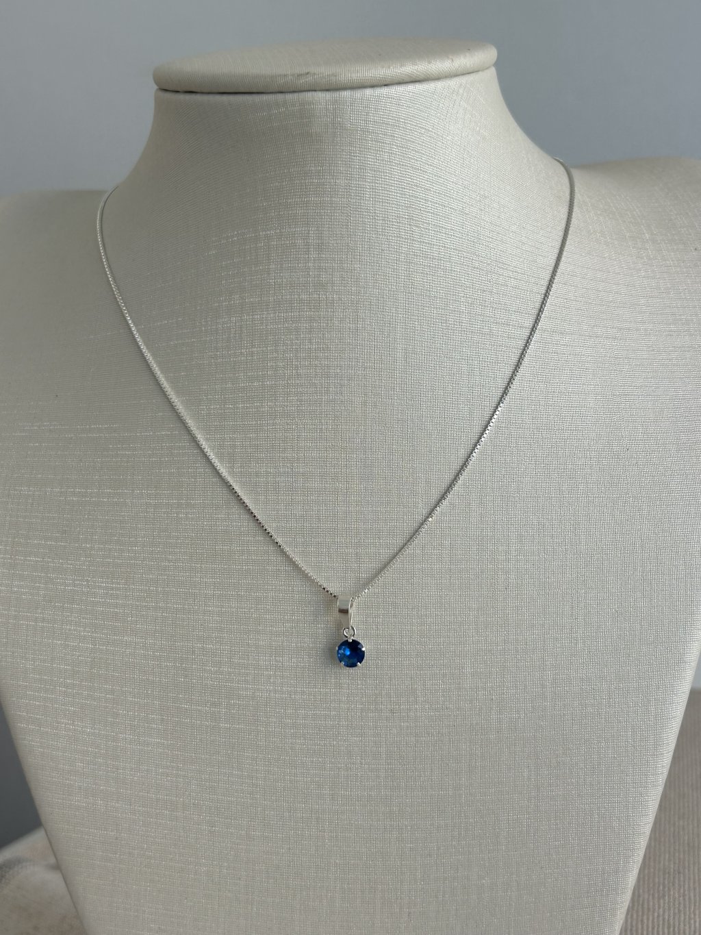 COLAR INFANTIL PONTO LUZ AZUL 40CM