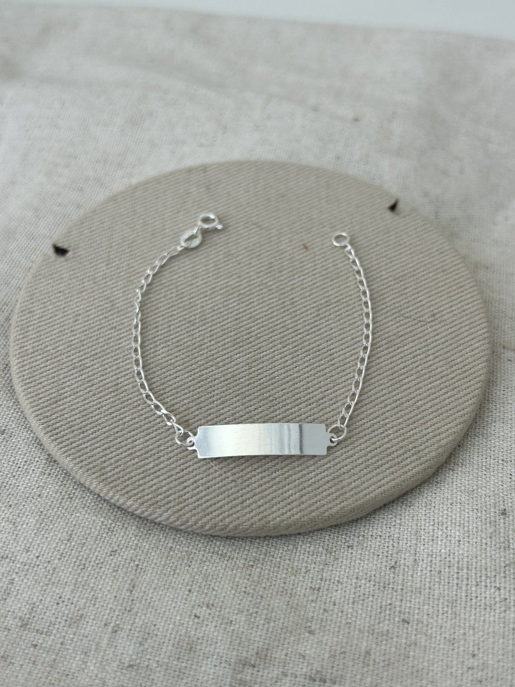 PULSEIRA INFANTIL PLAQUINHA 14,5CM