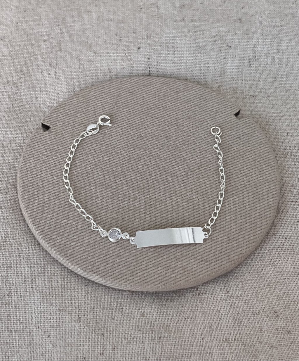 PULSEIRA INFANTIL PLAQUINHA 14,5CM