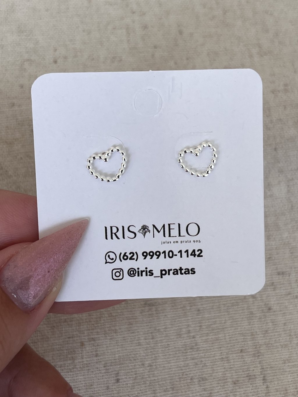 BRINCO CORAÇÃO BOLINHAS