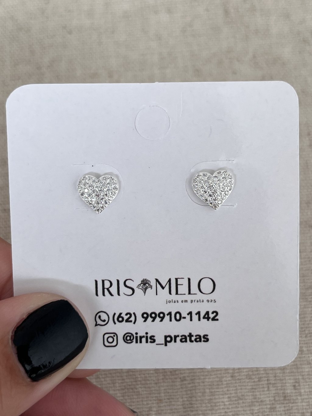 BRINCO CORAÇÃO PEDRAS 