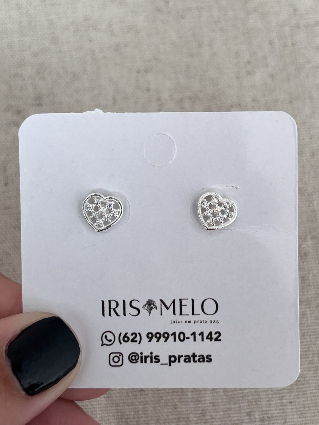 BRINCO CORAÇÃO PEDRAS 