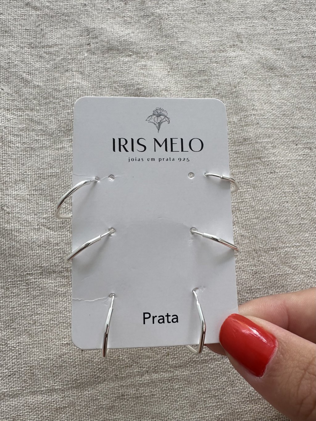 TRIO ARGOLINHAS HEXÁGONOS 1,4CM 1,7CM 1,9CM 