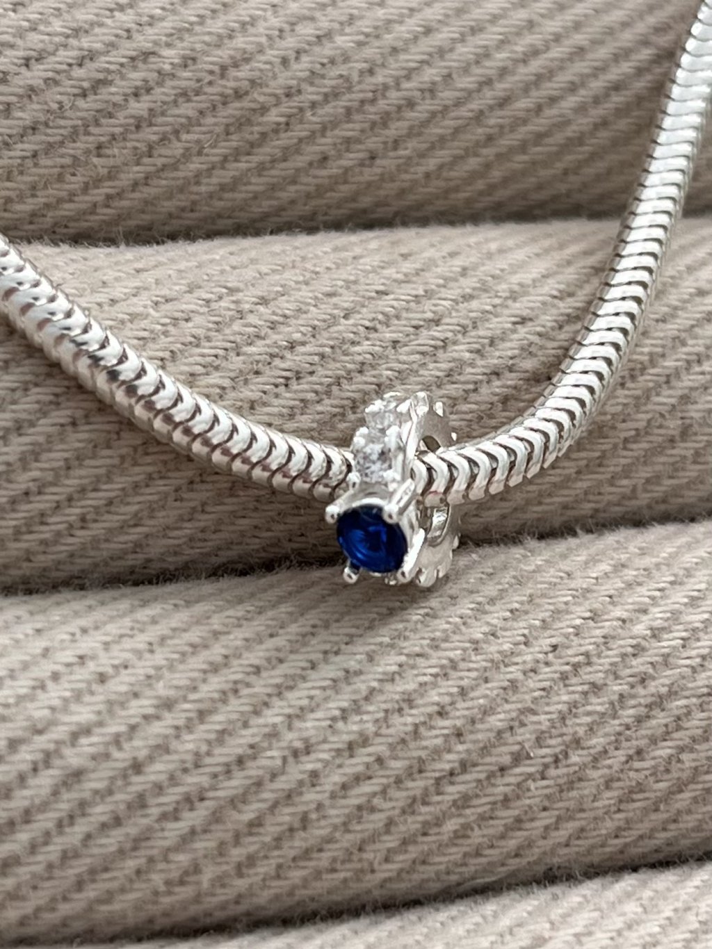 BERLOQUE SEPARADOR ANEL PEDRA AZUL