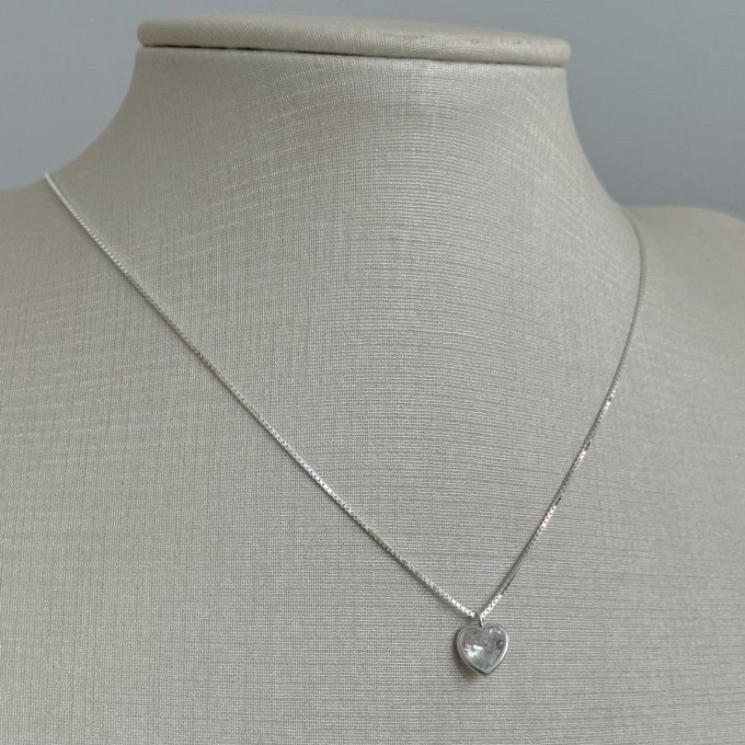 COLAR PONTO LUZ CORAÇÃO 45CM