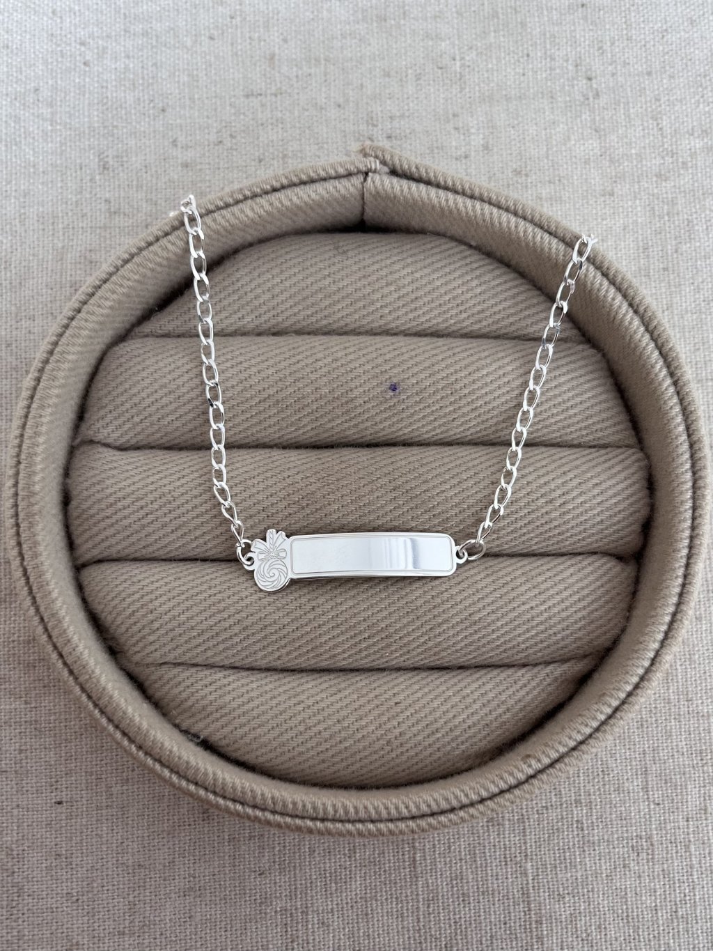 PULSEIRA INFANTIL PLAQUINHA PIRULITO 15,5CM