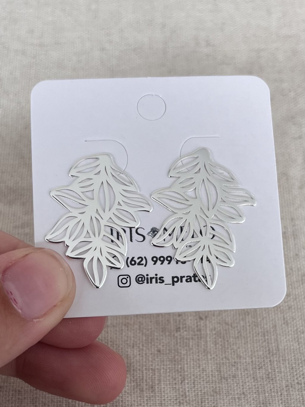 BRINCO FOLHAS OLIVEIRA