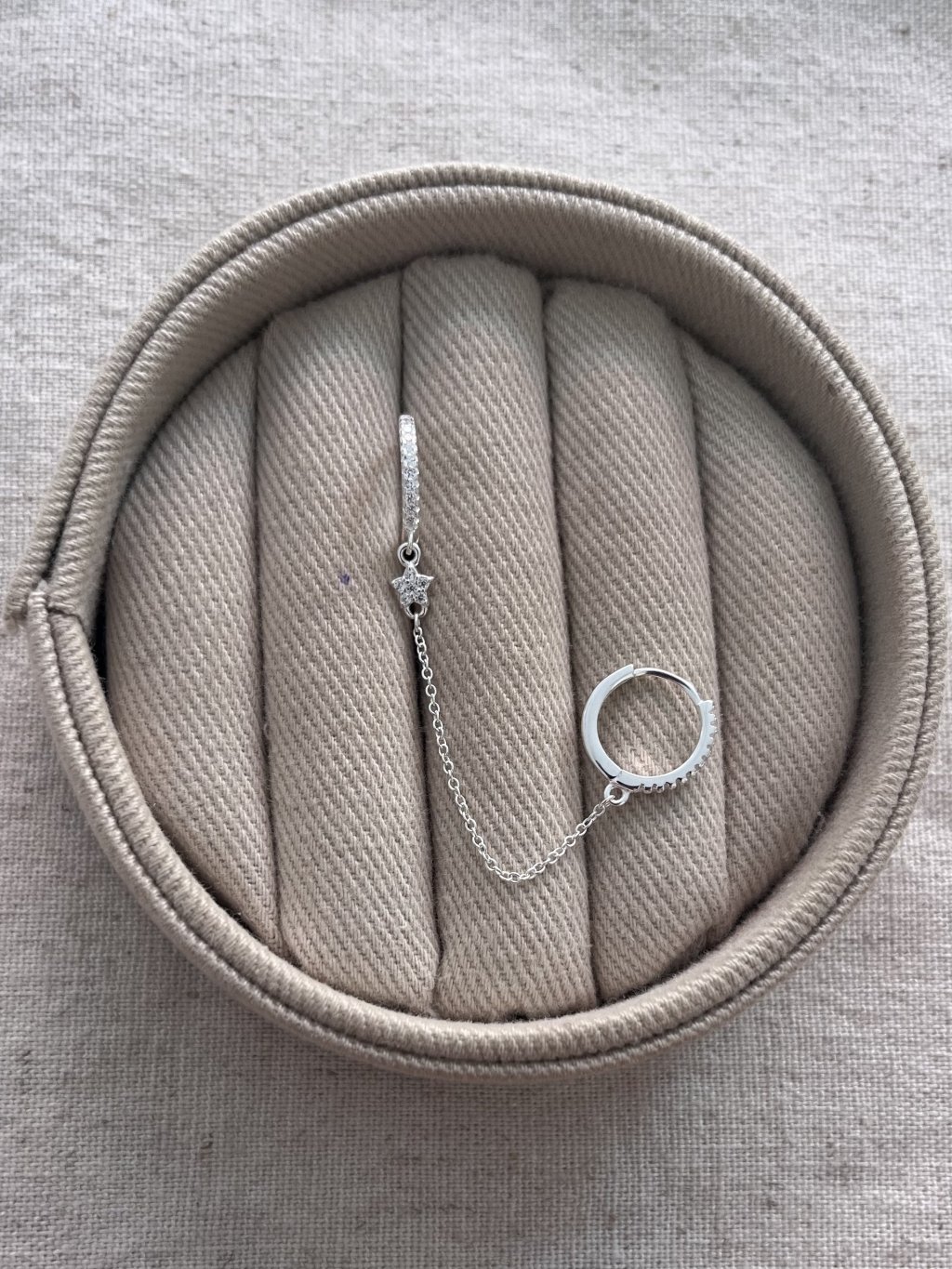 PIERCING ARGOLAS CRAVEJADAS CLICK + CORRENTE