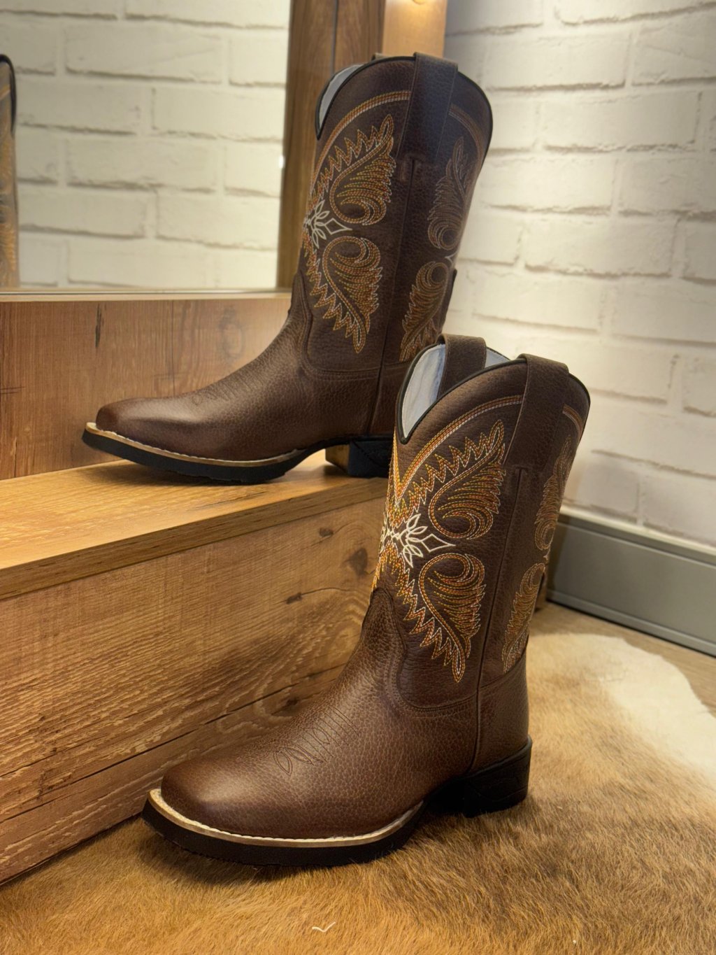 BOTA TEXANA MASCULINA MALBORO CAPUCCINO