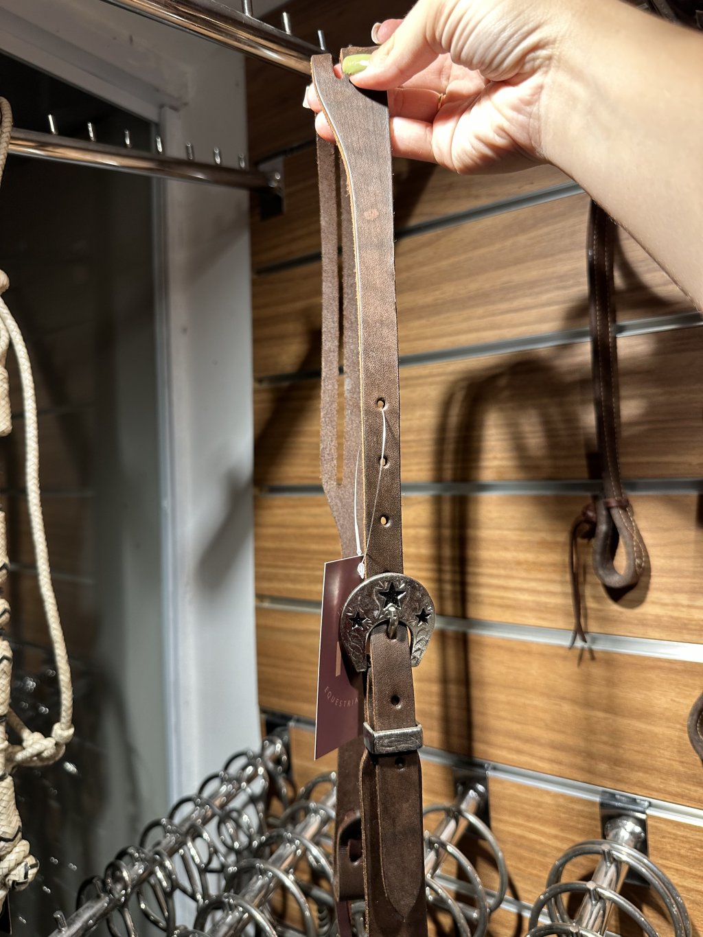 CABEÇADA VASADA COM FIVELA REDONDO