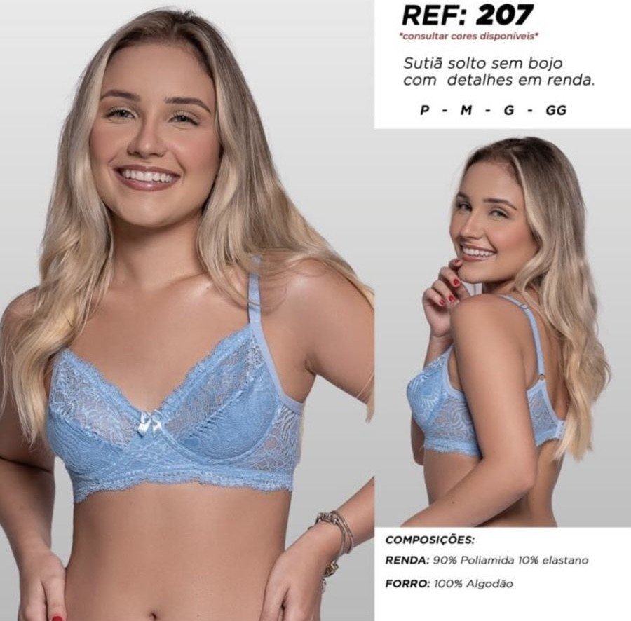 Sutiã em renda com aro