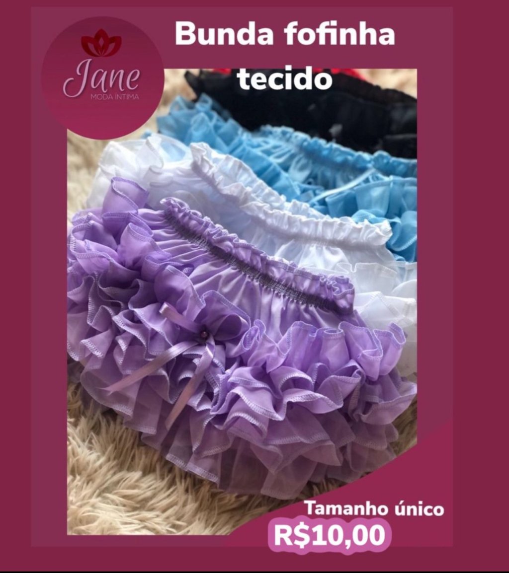 Bunda rica fofinha tecido 