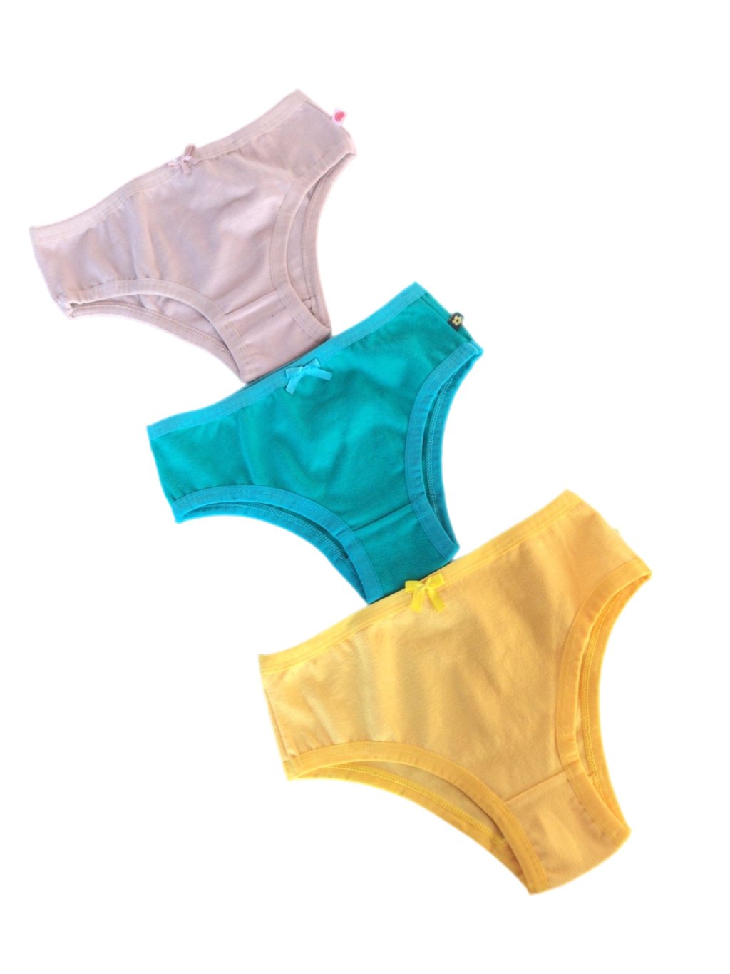 Calcinha lacinho infantil em algodão 