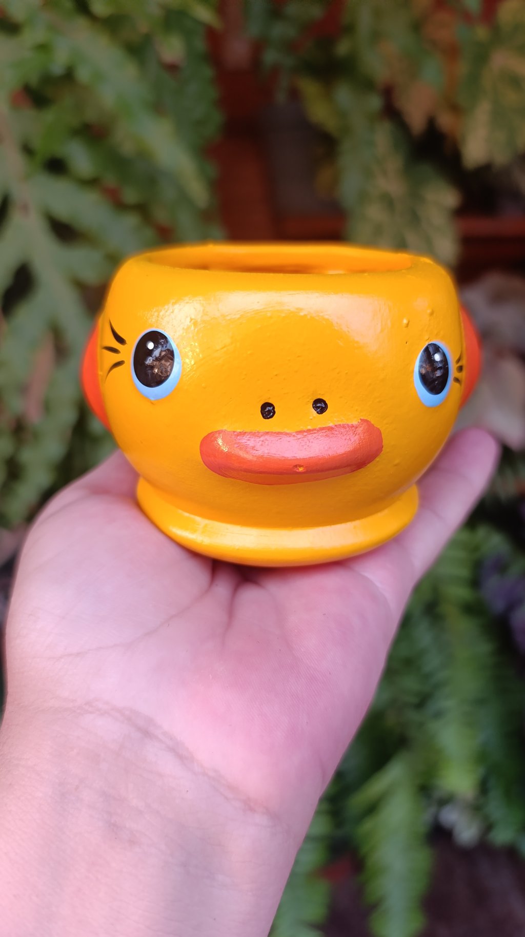 Vaso pintinho amarelinho 
