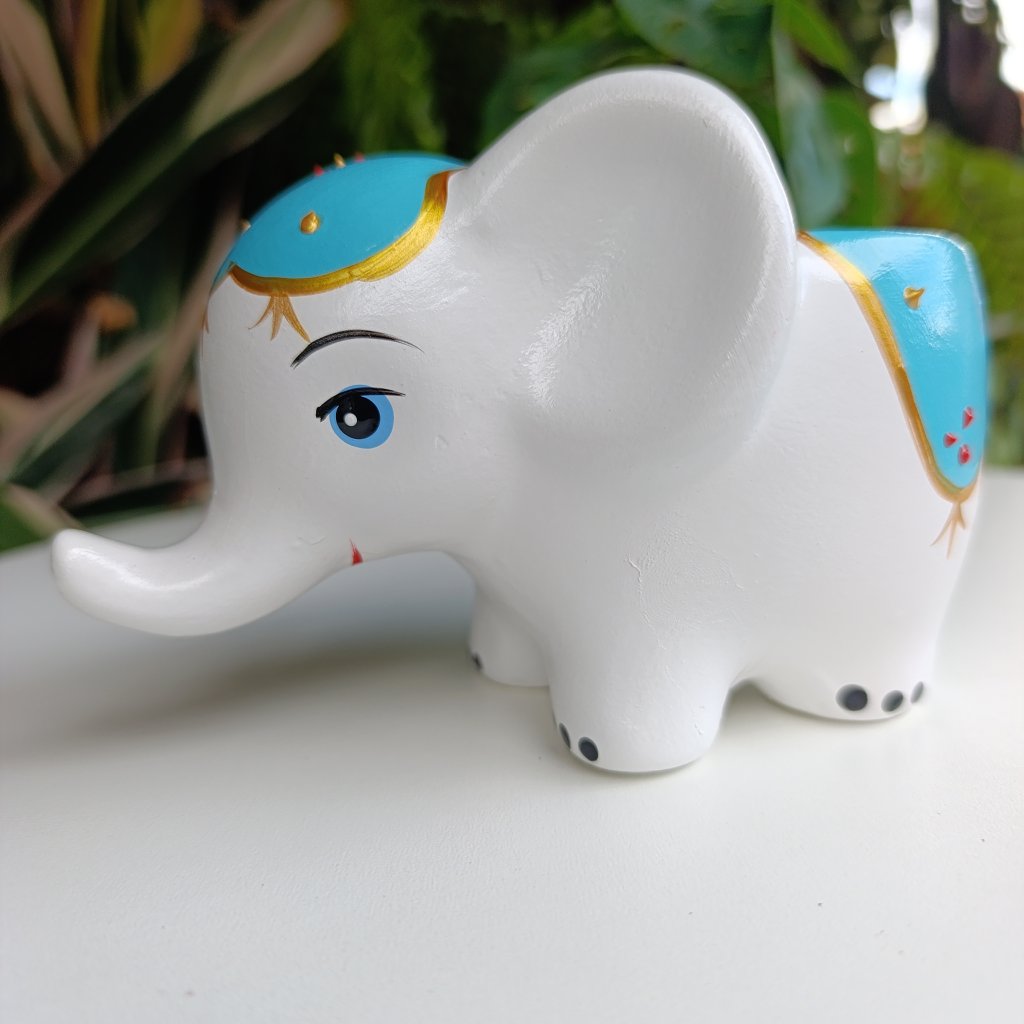 Vaso elefante Dumbo azul