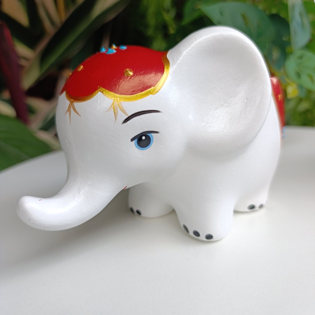 Vaso elefante Dumbo vermelho 